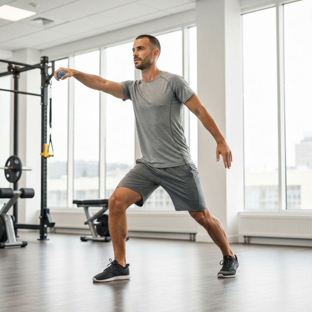 Man enjoying physical activity and healthy lifestyle